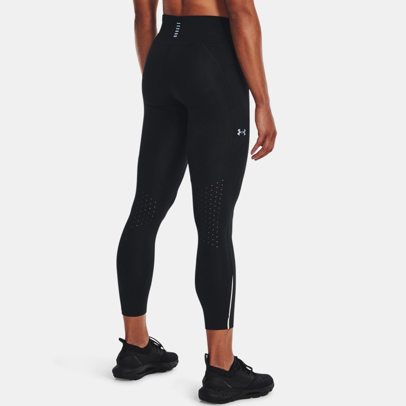 Mallas tobilleras Under Armour Fly Fast 3.0 para mujer Negro / Negro / Reflectante XS
